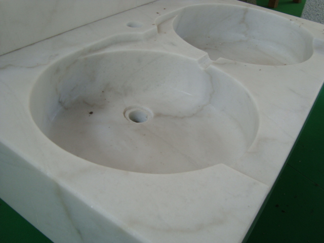 Lavabo Olmo marmo bianco
